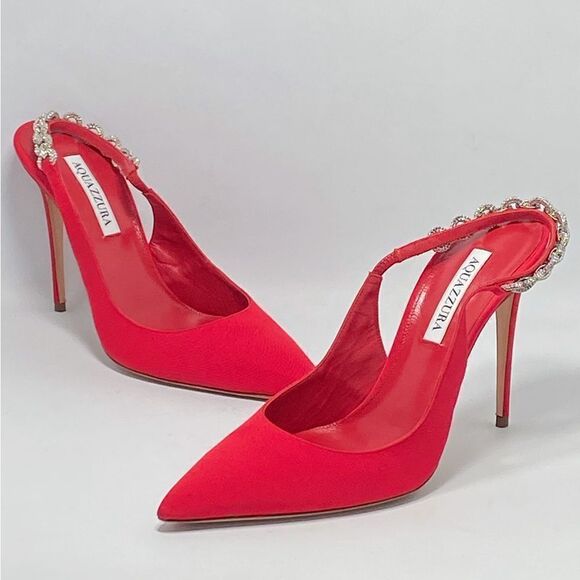 Aquazzura Love Link Slingback Pumps size 40 - Picture 9 of 14